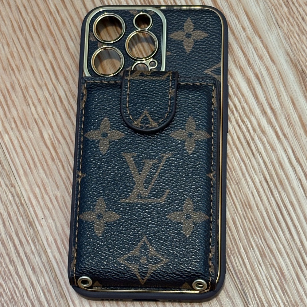 Apple iPhone 16 Louis Vuitton Style Phone Case Wallet
